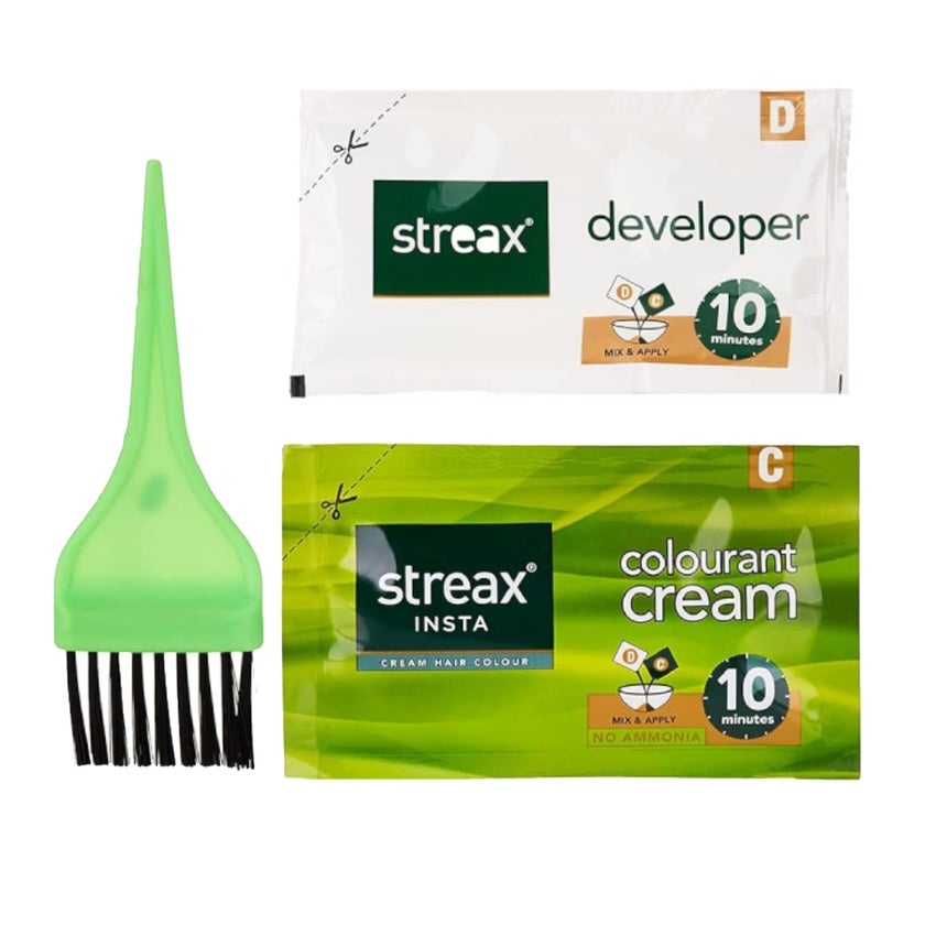 Streax No-Ammonia Insta Cream Hair Color - Dark Brown 3